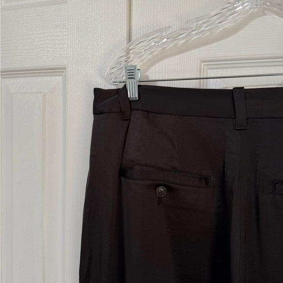 Madewell Women’s NWT The Turner Tapered Pant in Black Satin size 14 Petite - Picture 9 of 14